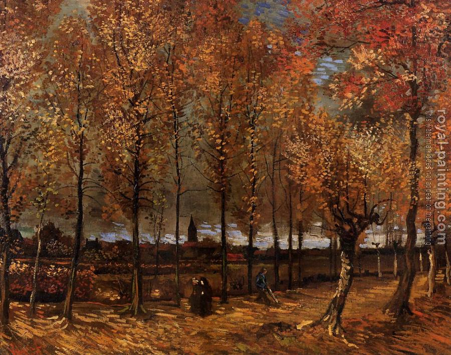 Vincent Van Gogh : Lane with Poplars III